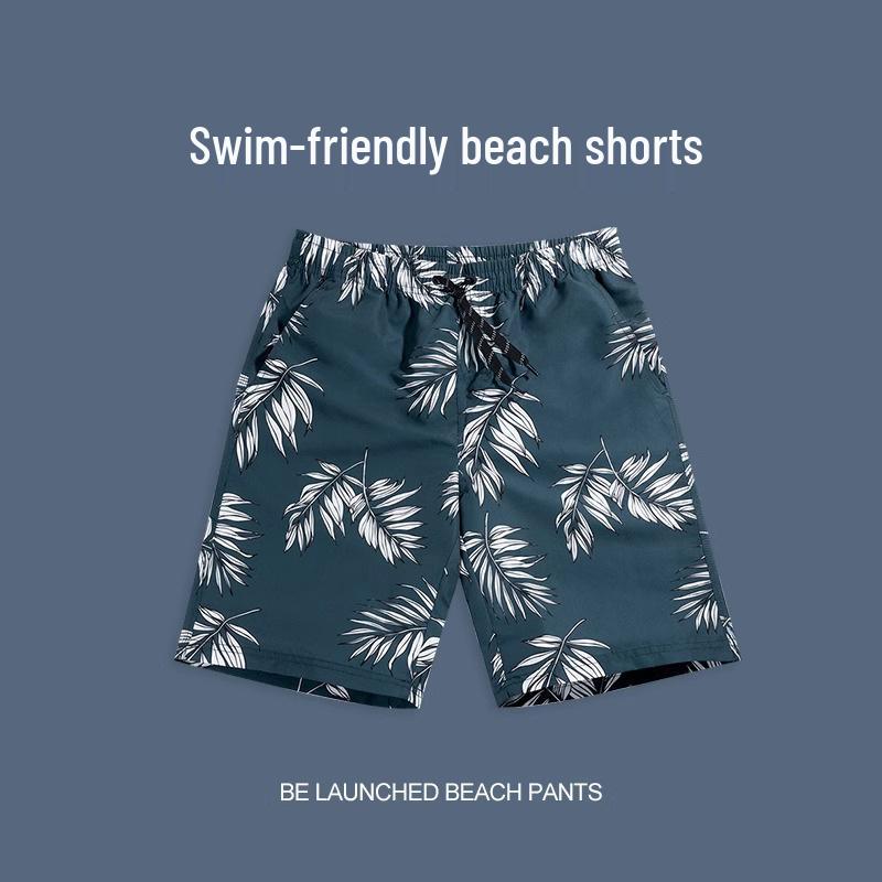 

Men s Quick-Dry Loose Beach Swim Shorts - Plus Size, 5-Point Style for Seaside Vacations 5XL