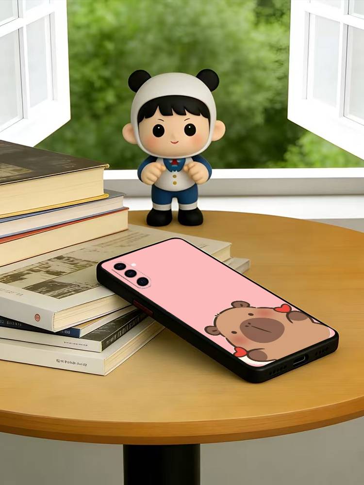 

Capibara Phone Case For Samsung Galaxy A73,A72,A71,A70,A53,A52,A51,Others Soft Black Cover Samsung a41