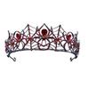 Trendy Halloween Spider Crystal Bridal Tiara Halo Crown Baroque Rhinestone Pageant Diadem Bride Headband Wedding Hair Accessory