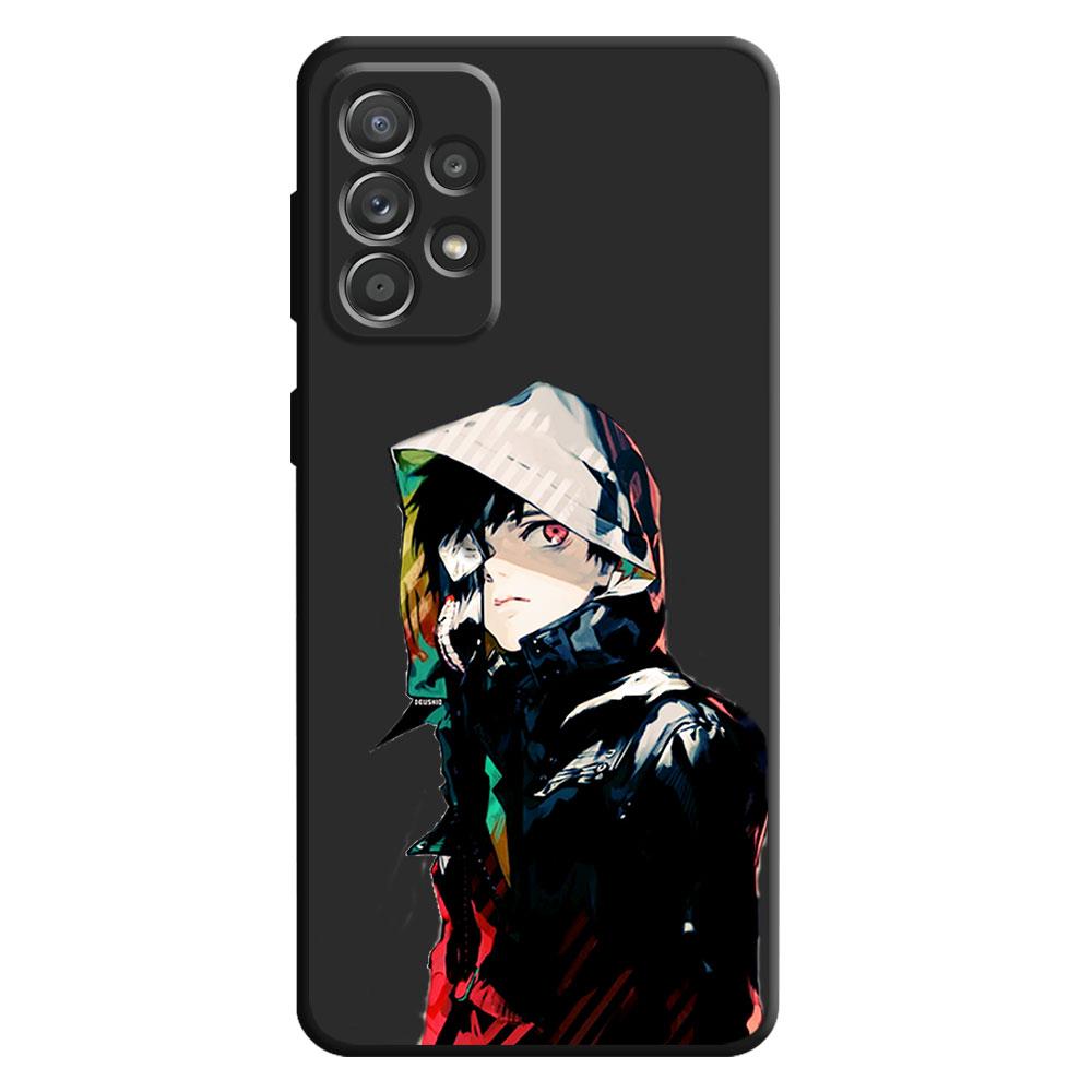 

Чехол с японским аниме «Токийский гуль», Япония для Samsung Galaxy A22 A21s A51 4G A71 A72 A11 A52 5G A12 A13 A32, черный силиконовый чехол Samsung A73 5G