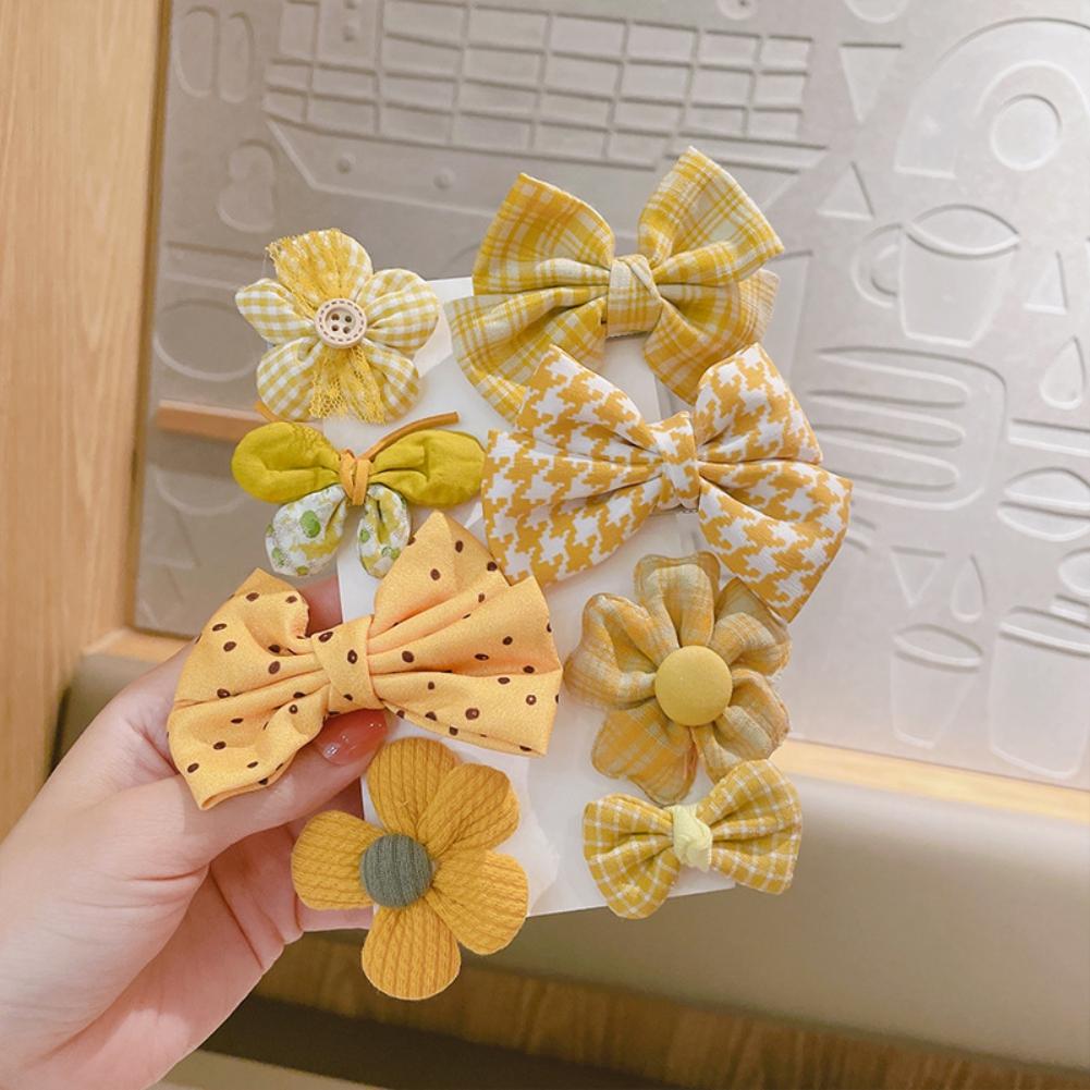 Dětská vlásenka 8ks/sada Dětská mašlička Vlásenky Pokrývka hlavy BB Clip Vlasové doplňky