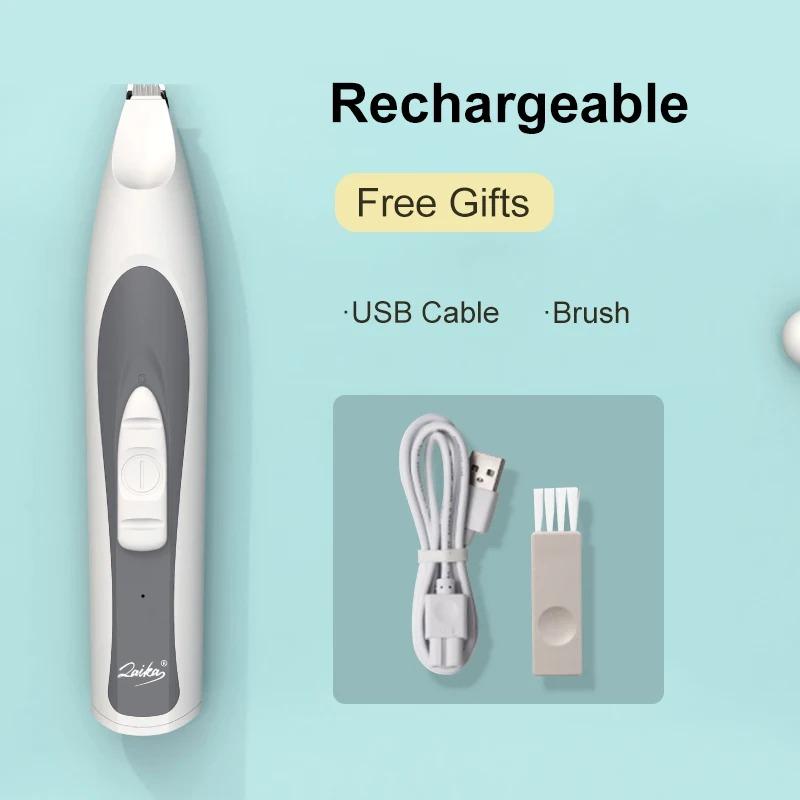 Cat Foot Shaver Dog Electric Groomer Trimmer with Led Lamp Usb Pet Cat Dog Face Foot Ear Hip Hair Paw Shaver Dog Grooming Tools