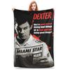 Hello Dexter Morgan Stare Blanket Multiple Sizes Soft Fuzzy Plush Throw for Couch Sofa Bed