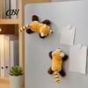 Tier-Kühlschrankdekoration Plüsch-Magnet-Dekoration, Stoff-Panda Magnet-Ornament, Waschbär-Form Kühlschrank für Zuhause Küche