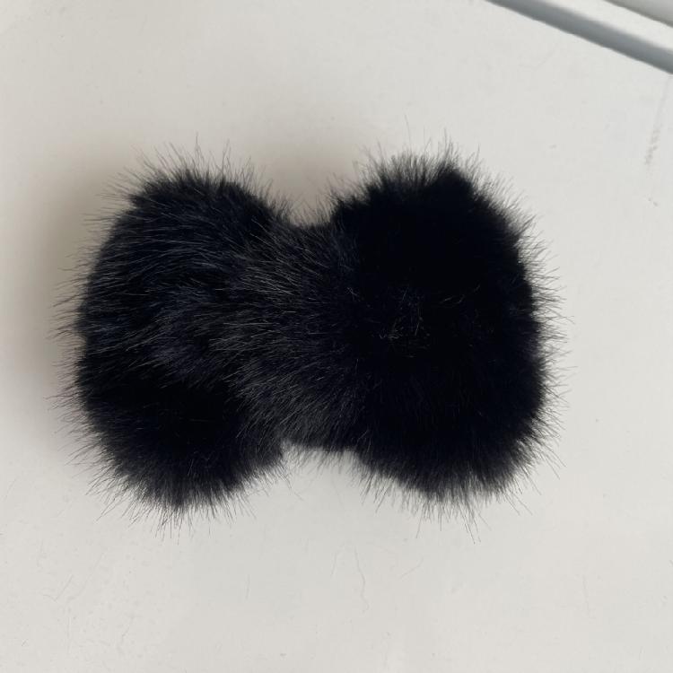 Lovely Hairpin Plush Bowknot Shape Hair Barrettes Girls Braids Bangs Hair Clip