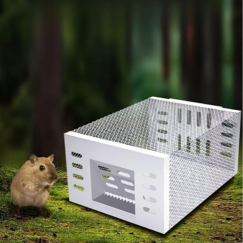 Ultra-Durable Iron Mouse Cage - Cage for Attracting Rats, One-Way Door Design, In-Out Only