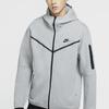 Nike Sportswear Tech Fleece Full-Zip Hoodie (Asia Sizing) Dark Grey Heather Men Streetwear CU4490-063