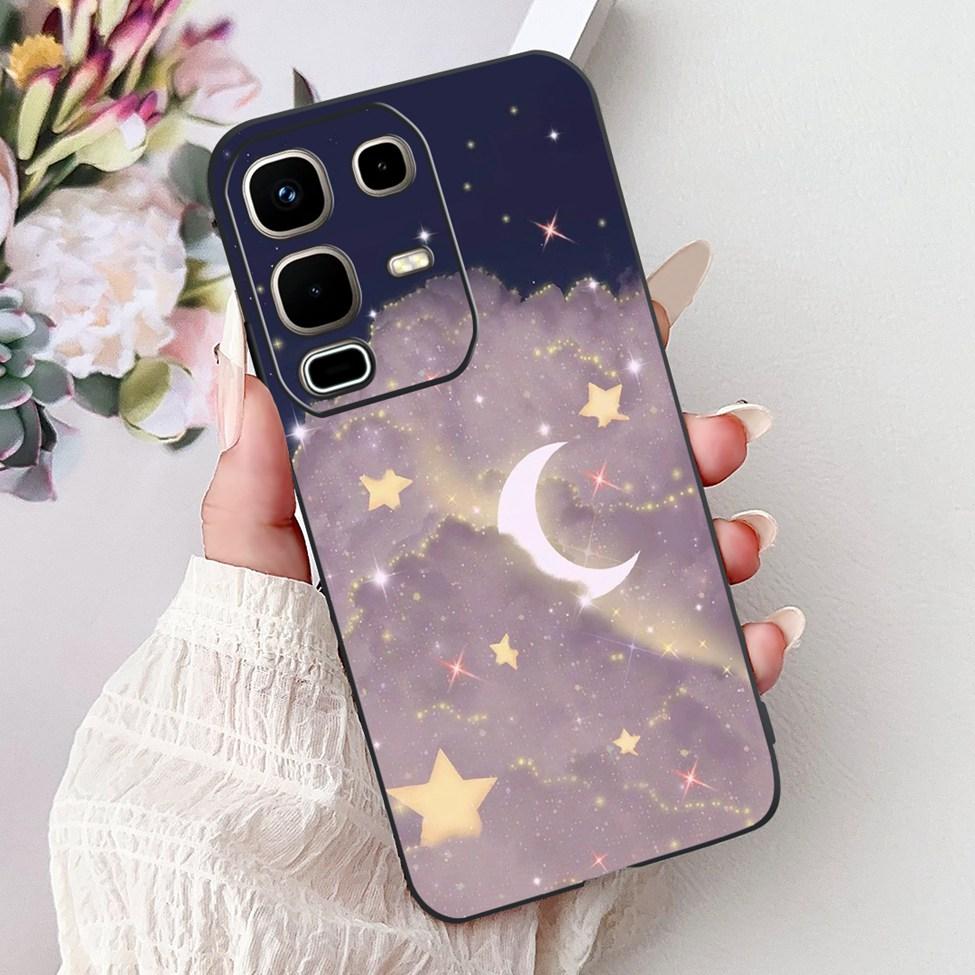 Per Infinix Note 50s X6870 Cover Posteriore Per Infinix Note 50s 5G Custodia Silicone Moda Lusso Fiori Gatto Carino Dipinto Divertente Paraurti