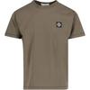 Solid Logo Crew Neck Short Sleeve T-Shirt Men Tops Brown K1S1521000-39S0013-V0054