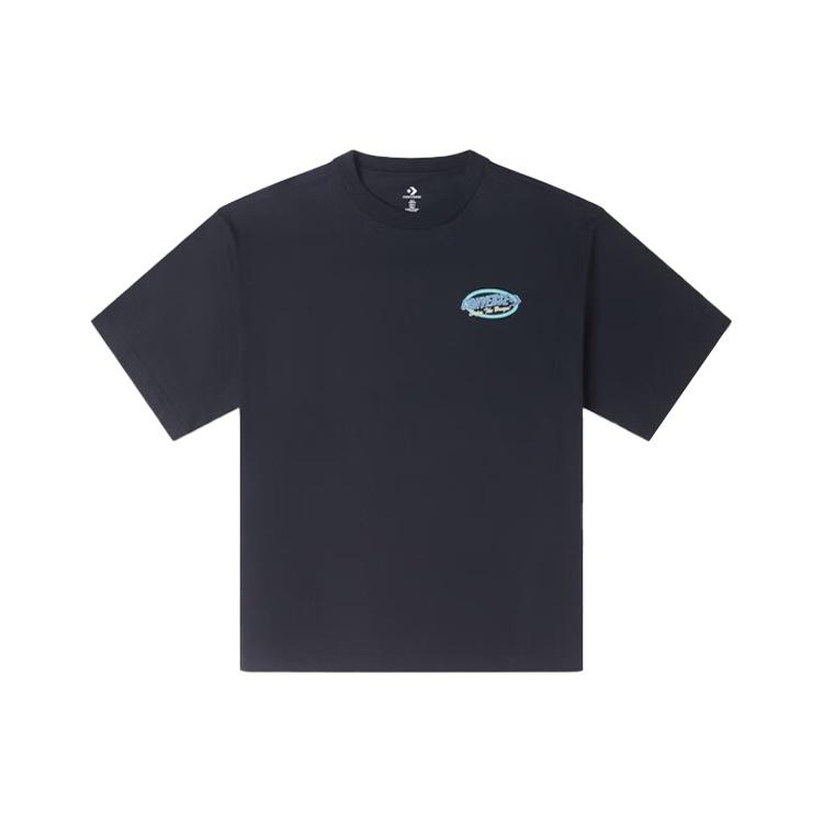 Converse Retro Sail Boat Graphic T-shirt Asia Sizing 'Black' Men's 10025441-A01