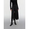 Women's Embroidered High-Waist Wool Blend Culottes