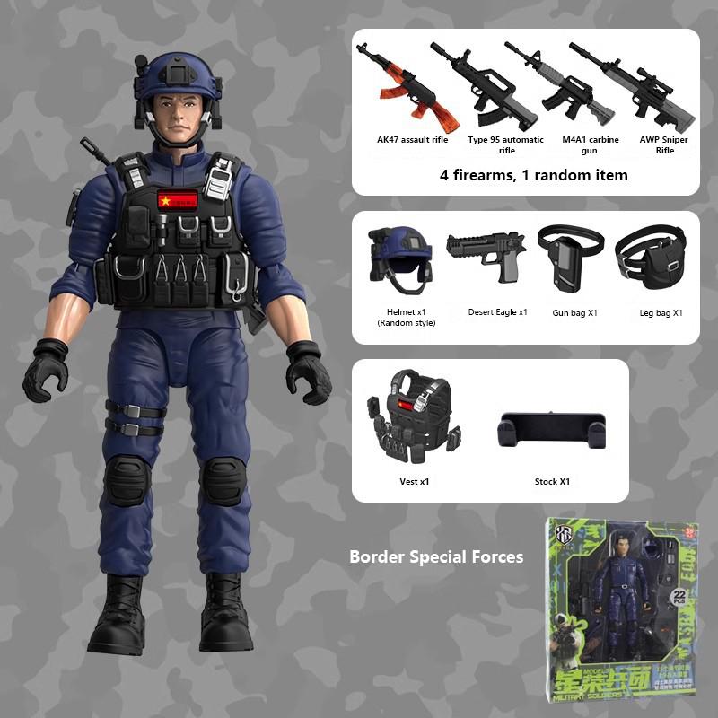 Special Forces Model Toy Soldiers With Removable Joints Action Figure Set Home Ornament Birthday Gift For Kids