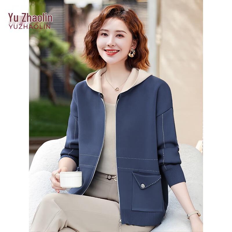 YUZHAOLIN Women s Elegant Spring Autumn Knit Jacket L