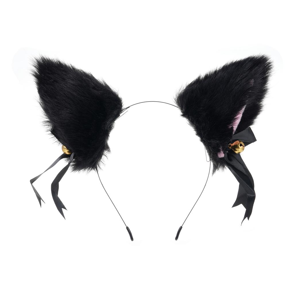 Pluszowa opaska do włosów z uszami lisa Akcesoria do włosów Urocza futrzana szpilka do uszu lisa Miękka opaska do włosów z uszami lisa