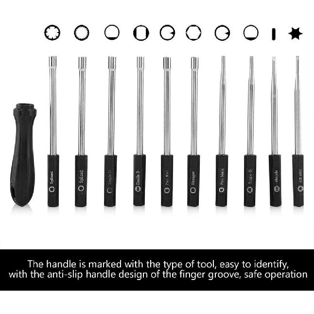 10PCS Carburetor Adjustment Tool Screwdriver Kit, Carburetor Adjustment Set Screwdriver Card Tool for 2 Cycle Small Engine Trimmer