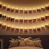 LED Photo Clip Fairy String Lights Transparent Clips Wall Hanging Lights Picture Card Decor for Wedding Birthday Party