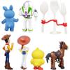 AjieQaQ Toy Story 4 Figurine Set, 7 PCS, Woody, Bo Peep, Buzz Lightyear, Forky, Duck & Rabbit, 4-7 Cm, Multicolor
