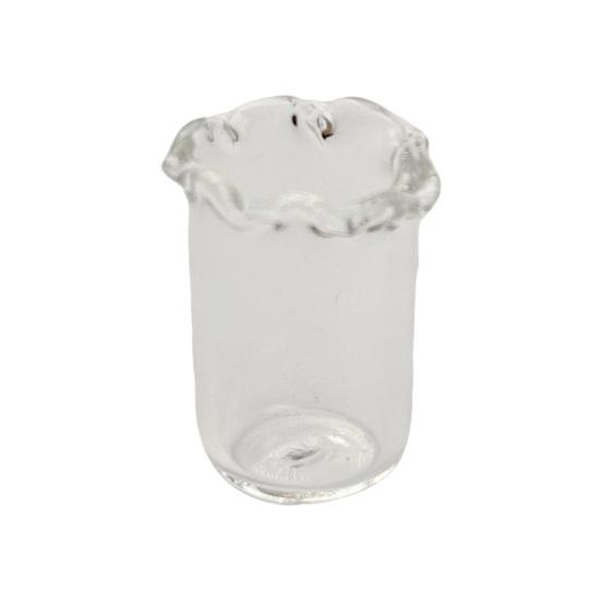 

Handmade Glass Flower Decoration with Stem Hand-Blown Mini Floral Plants Figurine Home Living Room Office Table Flower Vase Ornament P