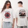 "Retired Firefighter — I Fought Fires, Not Paperwork" Crew Neck Shirt Unisex T-Shirt