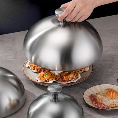 Food Dome Lid Stainless Steel Cover Steak Lid Elegant Kitchen Accessory