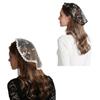 Chapel Headcoverimg Mantilla Headpiece Church Cap Veil Embroidery Mesh Church Veil Chapel Veil Head Covering