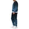Men's Gradient Print Hoodie and Jogger Pants Set Casual Loose Fit Two Piece Outfit