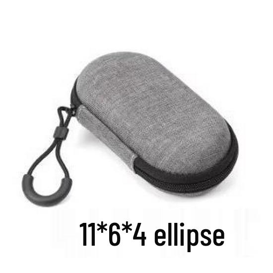 Portable Digital Storage Bag for Cables, Chargers, Hard Drives, Earphones, and USB Drives - Solid Color