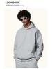 Men's Heavyweight American Trend Hoodie - Solid Color Casual plus Velvet