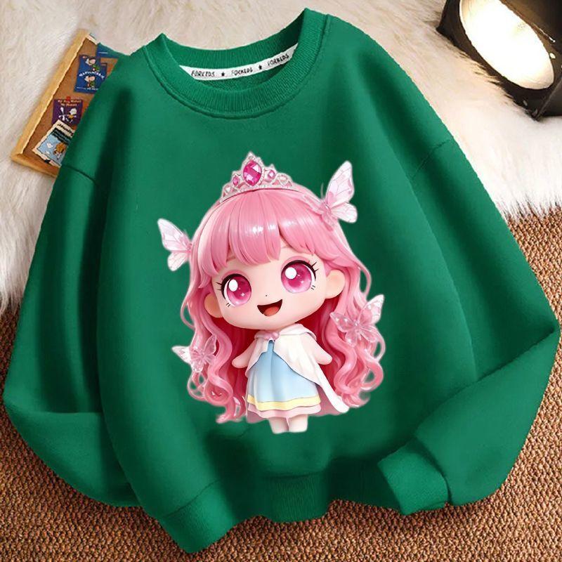 

Children s Wonderful Casual Top, Loose Long-sleeved Round-neck Hoodie for Boys and Girls Autumn and Winter 160