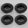 4pcs Black Door Lock Pin Knob Trim Ring Grommet Fit For Volvo S80 S60 V70 XC70 XC90 39978890