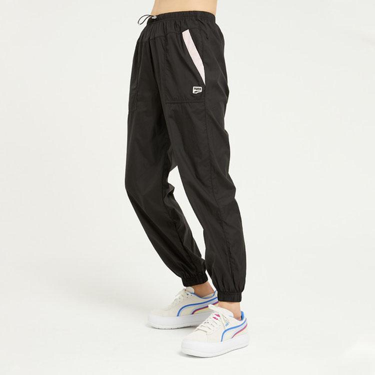 Puma Casual Sports Breathable Joggers Women Bottoms Black 534244-01
