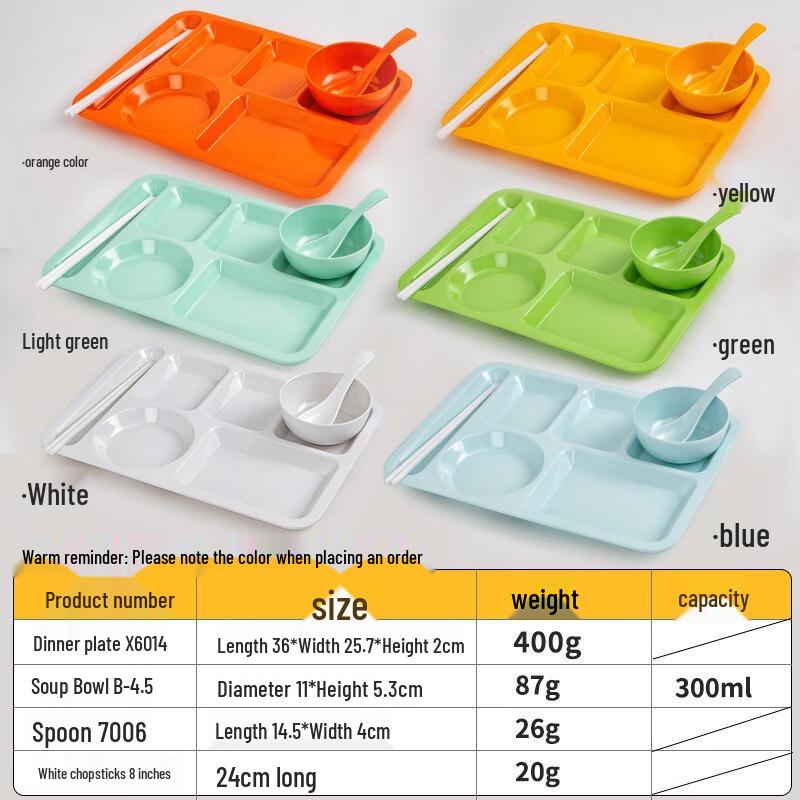 JINMEILI Melamine Divided Serving Plates