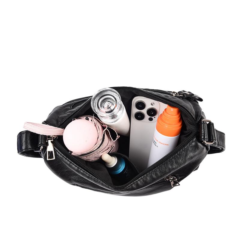 Dámská crossbody taška Taška pro matku středního věku Měkká kožená taška přes rameno