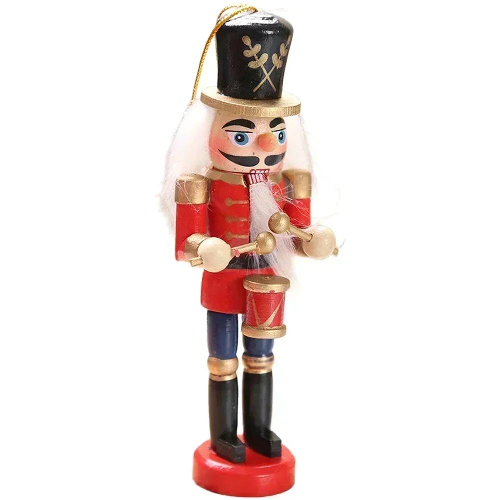 Tree Ornaments Wooden Nutcracker Christmas Tree Decor Handcrafted Lightweight Ornament For Christmas Tree 13 Cm