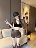 Spring New Sexy Petite High-Waist PU Leather Shorts for Women