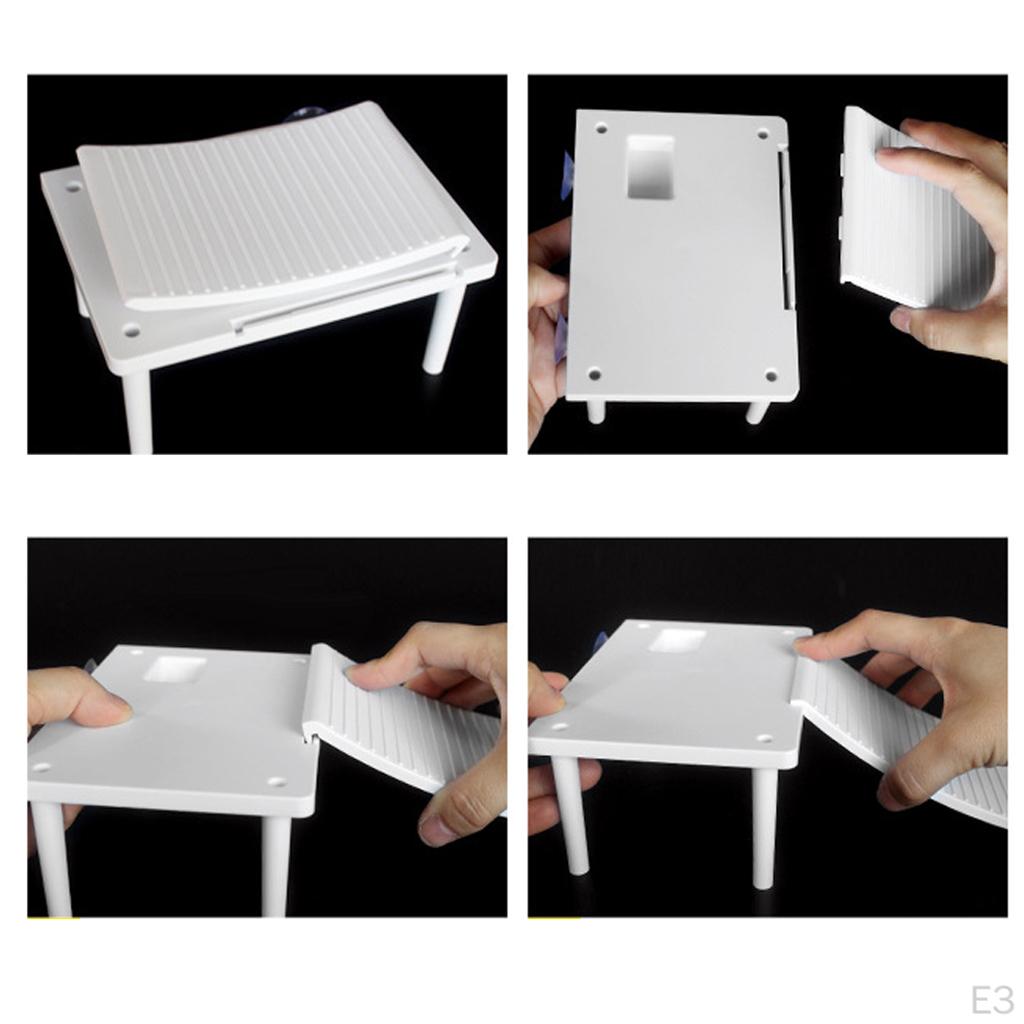 Akvarijní želva plazivá plošina Plovoucí ostrov Lezecký rampový žebřík s přísavkami