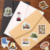 500Pcs/Roll Outdoor Camping Kids Rewards Stickers - DIY Scrapbooks Album Decor Sealing Label Decals