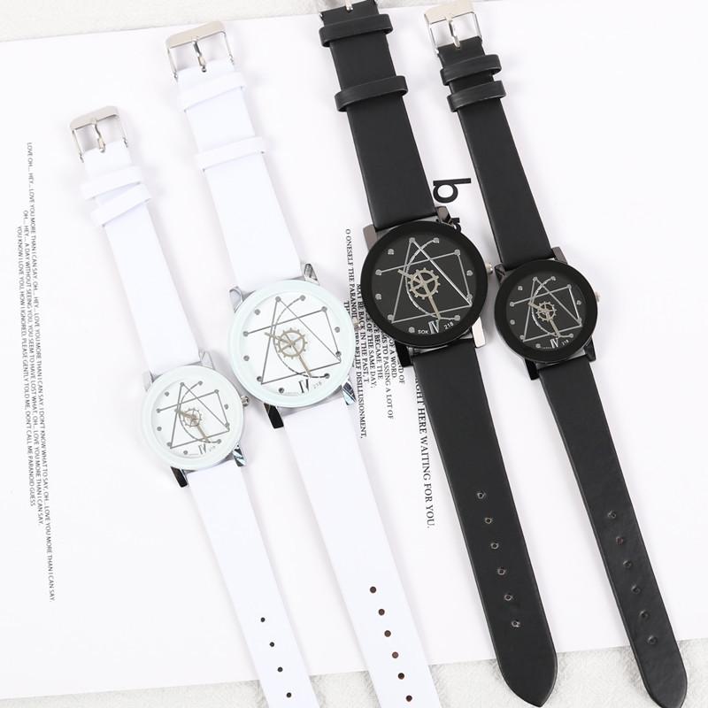 2019 Korean Style Men's & Women's Genuine Leather Strap Quartz Watch - Trendy & Fast Shipping