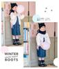 Snow Boots for M [Arisana] Kids, Girls, Juniors, Waterproof, Black,