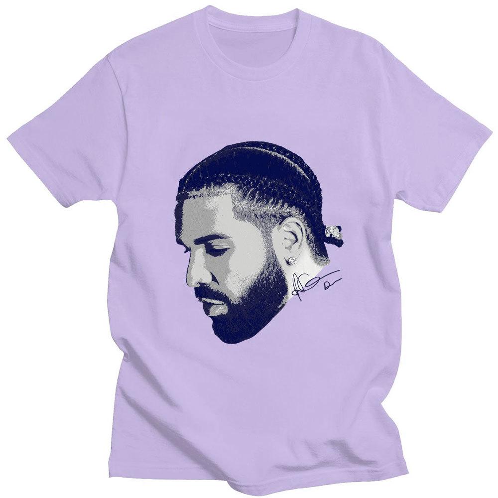 Vintage Rapper Drizzy Drake Print 100% Cotton T-shirt Unisex Casual Cott