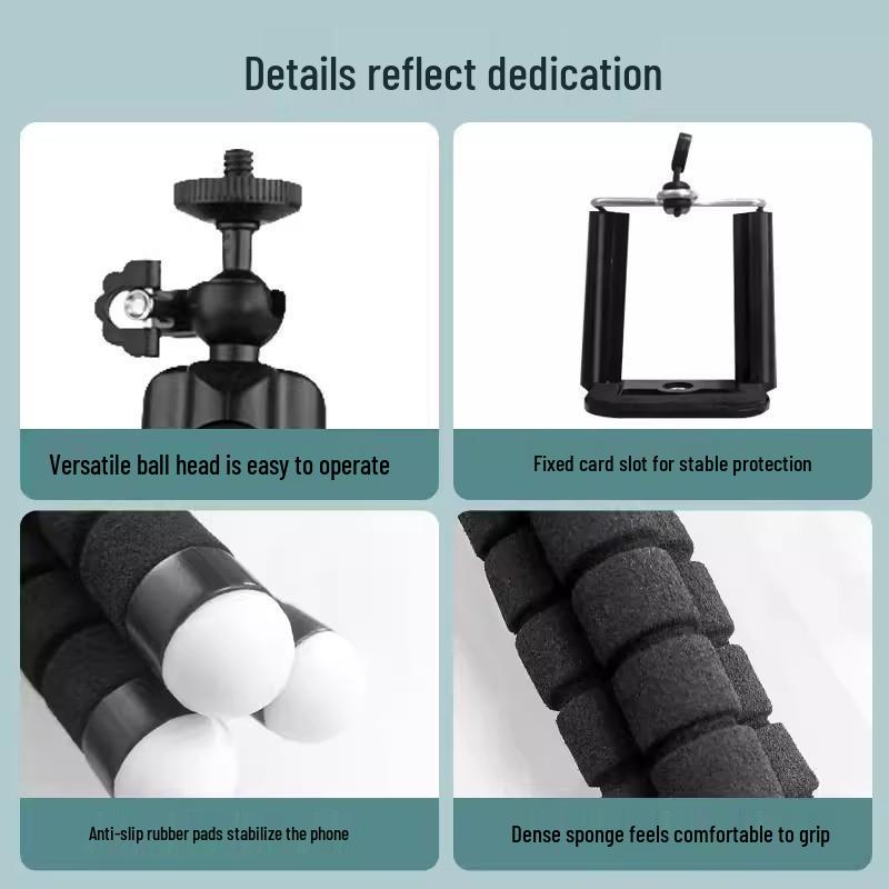 Octopus Mini Portable Universal Phone Tripod for Outdoor Selfie & Video Recording
