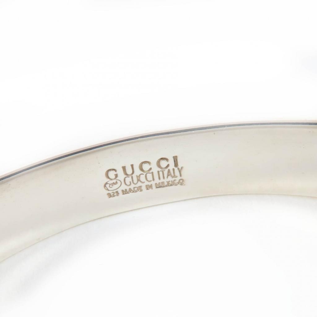 Great GUCCI bracelet GG Bangle Silver AG925 Women Used