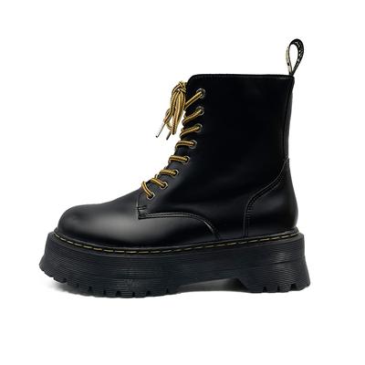 New Women Boots Motorcycle Casual Shoes Woman Leather Minimalist Classic Punk Female  Mary Jane Goth Shoes Platform Boots Women