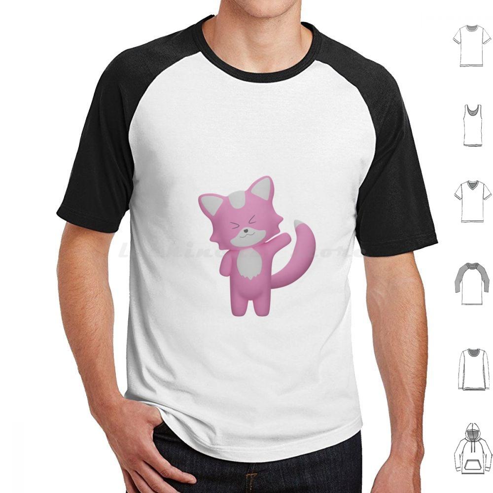 Hi  My Name Is Patricio T Shirt Cotton Men Women DIY Print Fox Animal Cute Funny Animals Pink Aesthetic Cat Kitten Kawaii