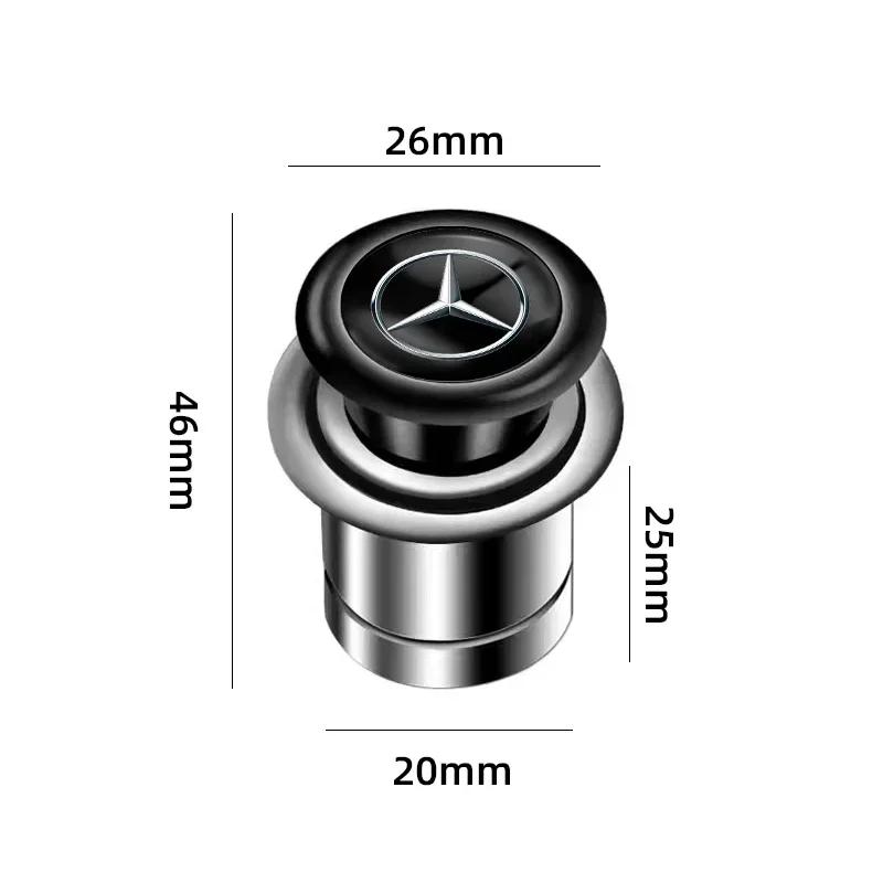 C200 E200 2025 New For Mercedes Benz 12V Metal Universal Auto Car Windproof Flameless Cigarette Lighter Power Socket For Mercede