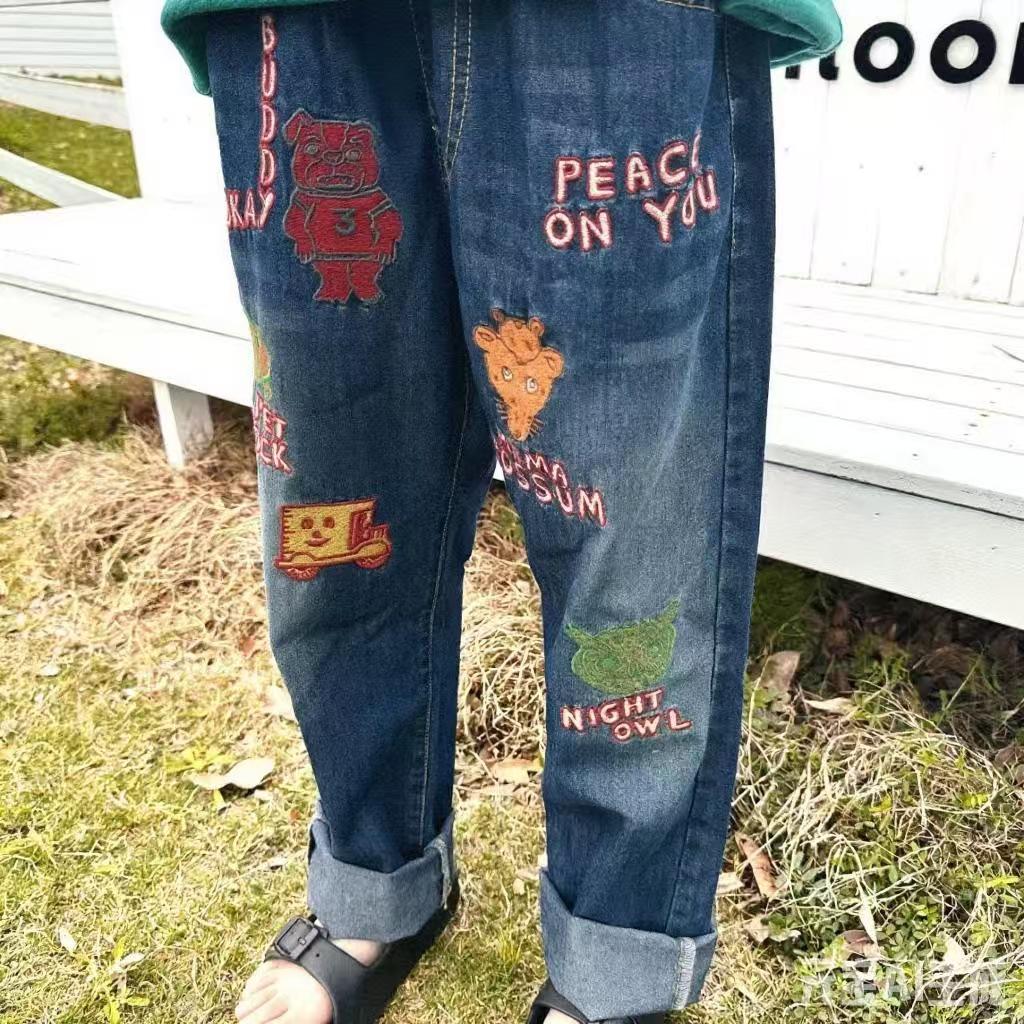 

2093 Голубая мечта: Стильные и универсальные детские джинсы для весны и начала зимы. 160 синий