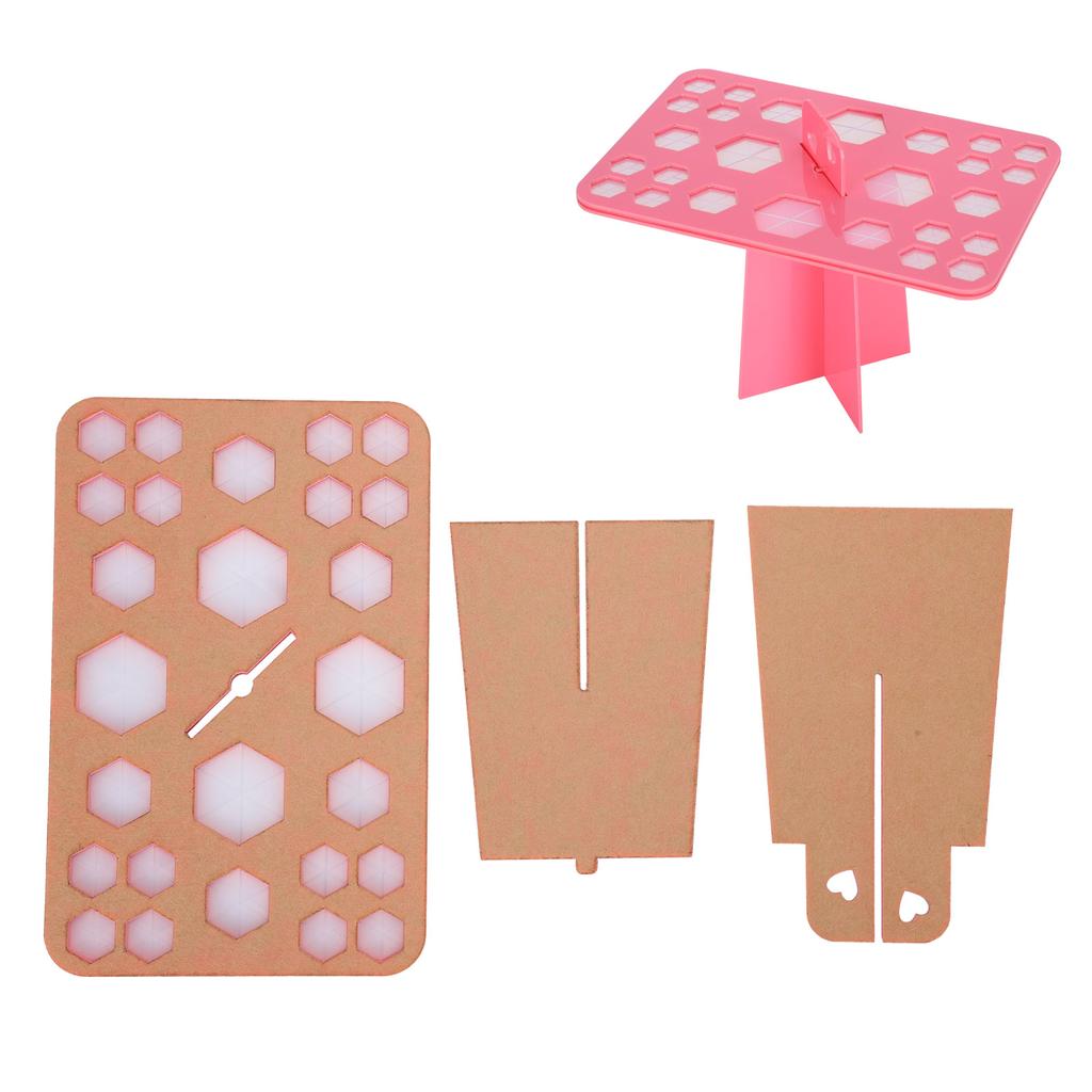 26 Hole Makeup Brush Drying Rack Organizer Cosmetic Brush Display Stand Shelf Tool