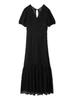 Lace Long Dress LWFO262075 BLK 0 [Lily Brown] Women's