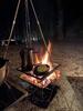Camping Moon MS-105-BRZ Tripod L 4patrový skládací stativ na oheň Nosnost 15 kg Úložné pouzdro součástí balení