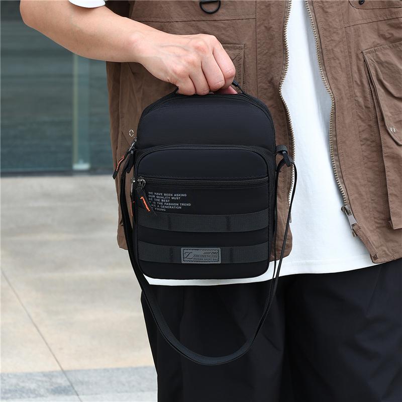 Men's Traveling Shoulder Bag Fashion Casual Patchwork Handbag High Quality Oxford Cloth Waterproof Multifunctional Crossbody Bag